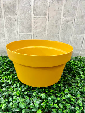 Vaso Bowl Vasat - 23 x 12 cm - Cor Ocre: Design Sofisticado para Decorar Seus Ambientes