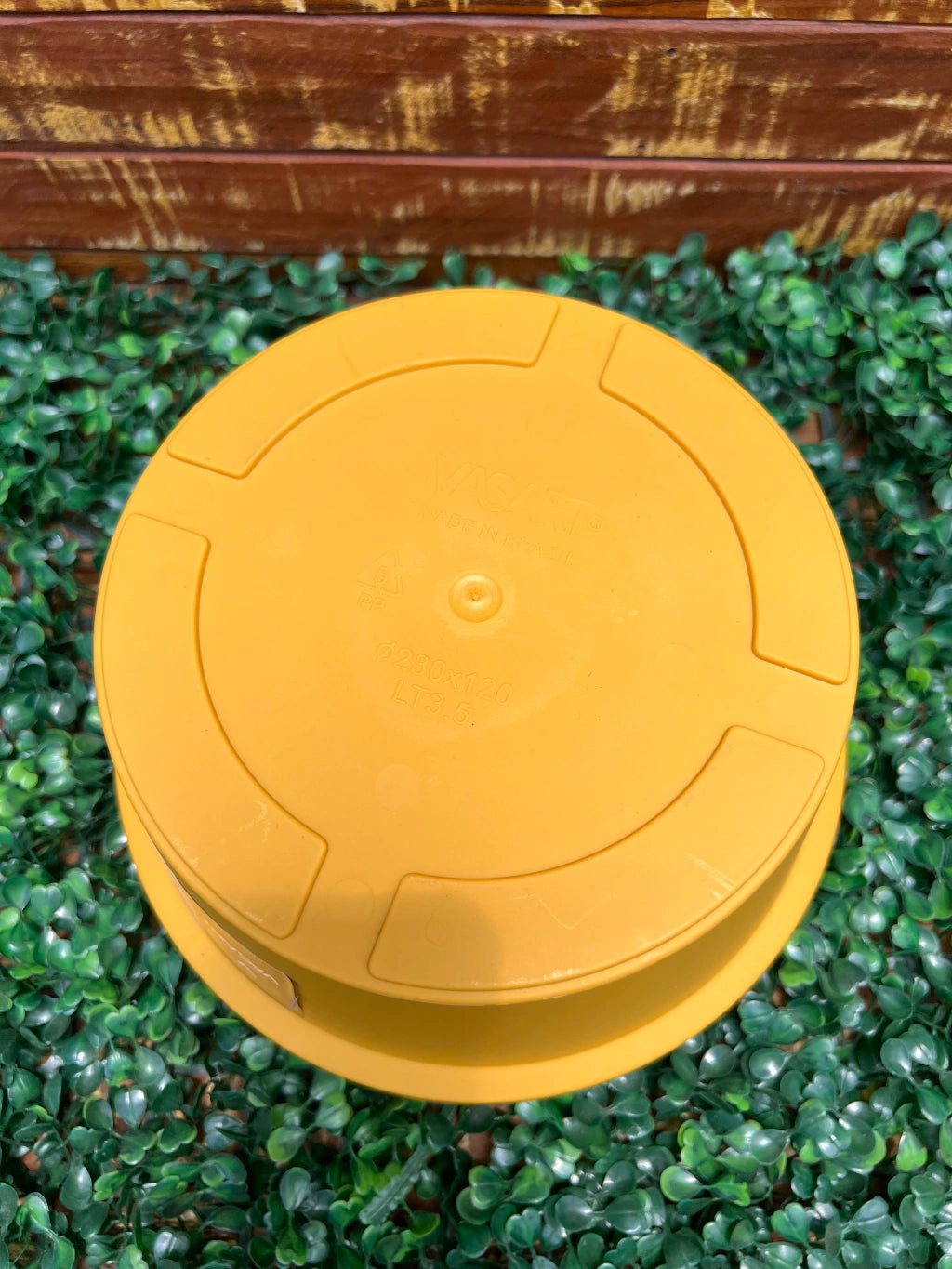 Vaso Bowl Vasat - 23 x 12 cm - Cor Ocre: Design Sofisticado para Decorar Seus Ambientes