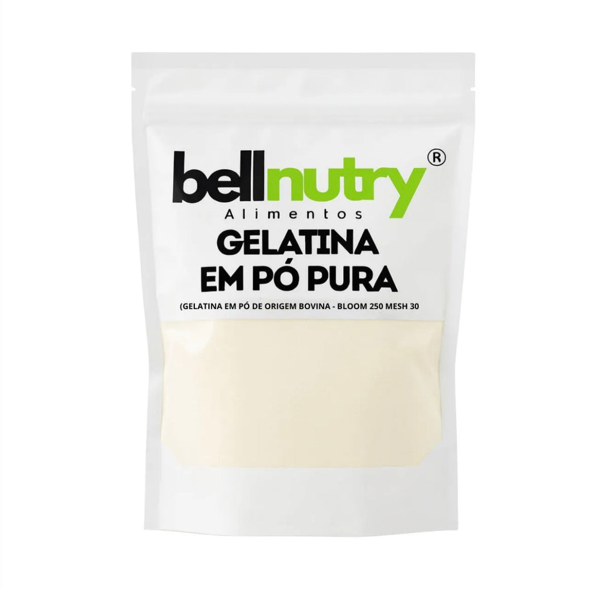 Gelatina Sem Sabor Pura E Incolor 500g - Bellnutry Alimentos - Colágeno