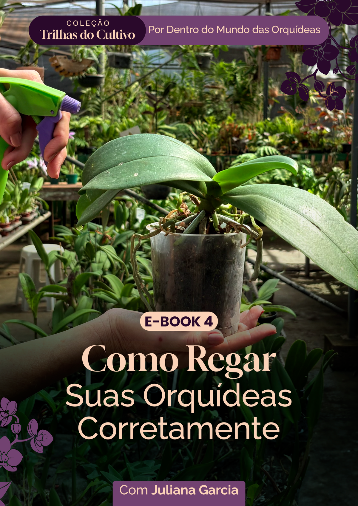 Trilhas do Cultivo - E-book 4: Como Regar suas Orquídeas Corretamente.